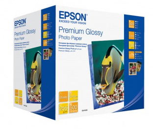 Фотобумага EPSON Высококачественная Глянцевая, 255г/м2 (10X15см) 500листов