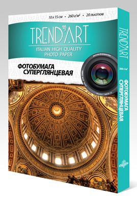 Фотобумага TrendArt Premium High Glossy Inkjet PH260_10X15_20