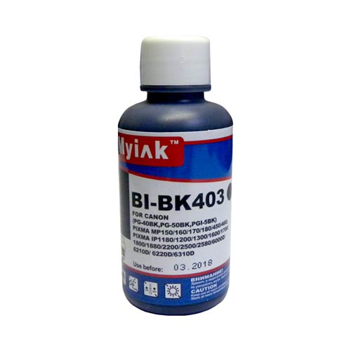 Чернила для CANON PG-40Bk/PG-50Bk/PGI-5Bk 100мл, black, Pigment BI-BK403
