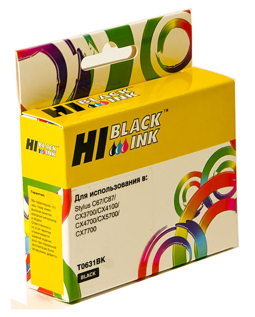 Картридж Hi-Black для Epson Stylus C67/87/CX3700/4100/4700, Bk