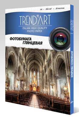 Фотобумага TrendArt High Glossy Inkjet H260_A4_20