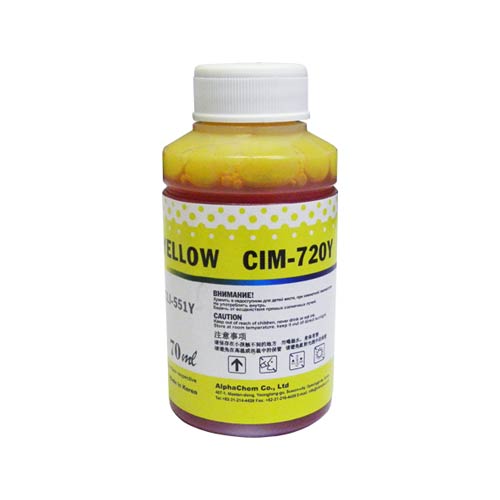Чернила для CANON CLI-426Y/CLI-526Y/CLI-551Y 70мл, yellow, Dye CIM-720Y