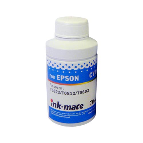 Чернила для EPSON T0822/T0812/T0802 70мл, cyan, Dye EIM-290C
