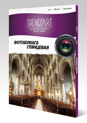 Фотобумага TrendArt High Glossy Inkjet H180_A3_20