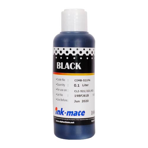 Чернила для CANON CLI-521Bk 100мл, black, Dye CIM-521PB