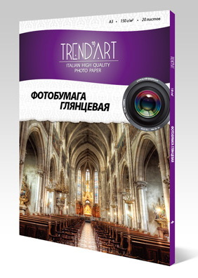 Фотобумага TrendArt High Glossy Inkjet H150_A3_20