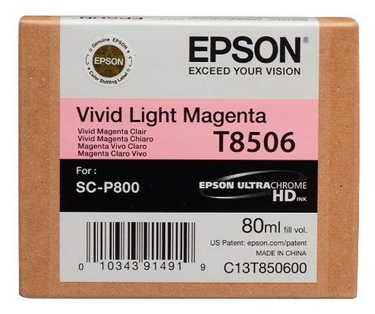 Картридж EPSON T8506 светло-пурпурный