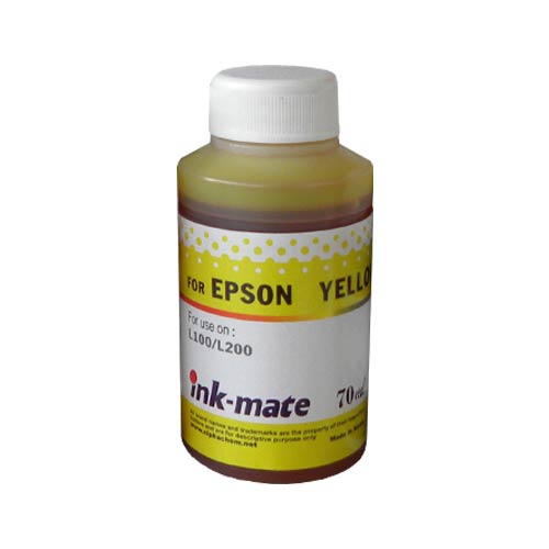 Чернила для EPSON T6644 L100/L200 70мл, yellow, Dye EIM-200Y