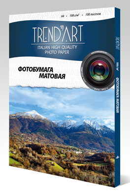 Фотобумага TrendArt Matte Coated Inkjet MC108_A4_100