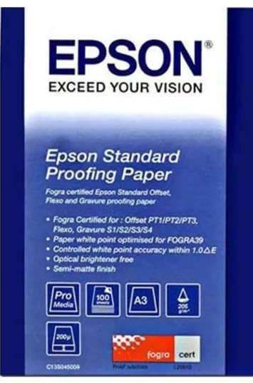 Бумага EPSON Epson STANDARD Proofing Paper A3 205г/м2 100листов