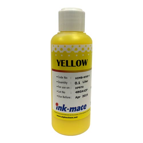 Чернила для HP 971/951/940/933 100мл, yellow, Pigment HIM-970PY