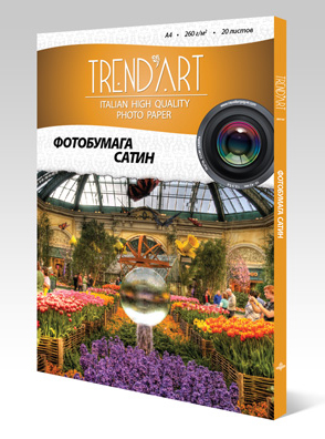 Фотобумага TrendArt Premium Satin Inkjet PS260_A4_20