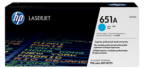 Kартридж HP CE341A 651A LaserJet Enterprise 700 color MFP M775 blue