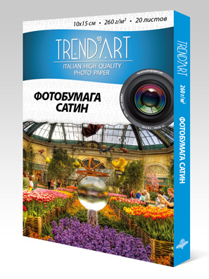 Фотобумага TrendArt Premium Satin Inkjet PS260_10X15_20
