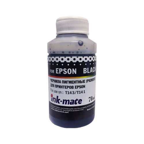 Чернила для EPSON Т143/T141/ Expression Home XP-103/203/406 70мл, black, Pigment EIM-143PBk