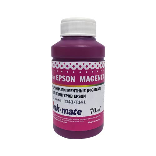 Чернила для EPSON Т143/T141 70мл, magenta, Pigment EIM-143PM
