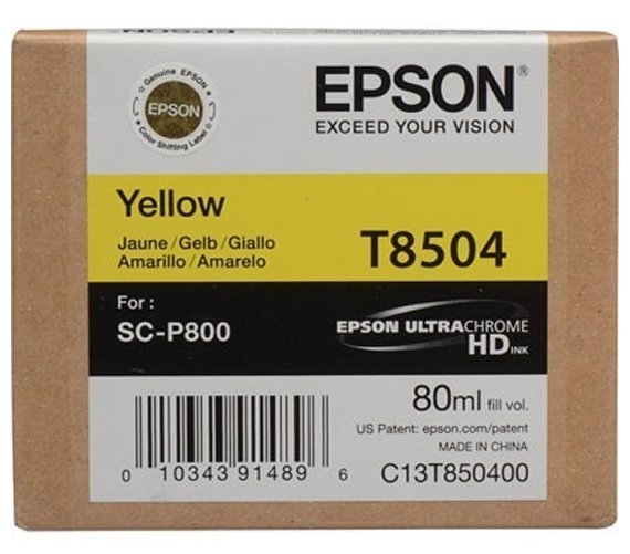 Картридж EPSON T8504 желтый