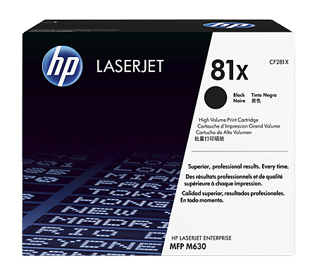 Картридж HP 81X LaserJet Enterprise mfp M630 black